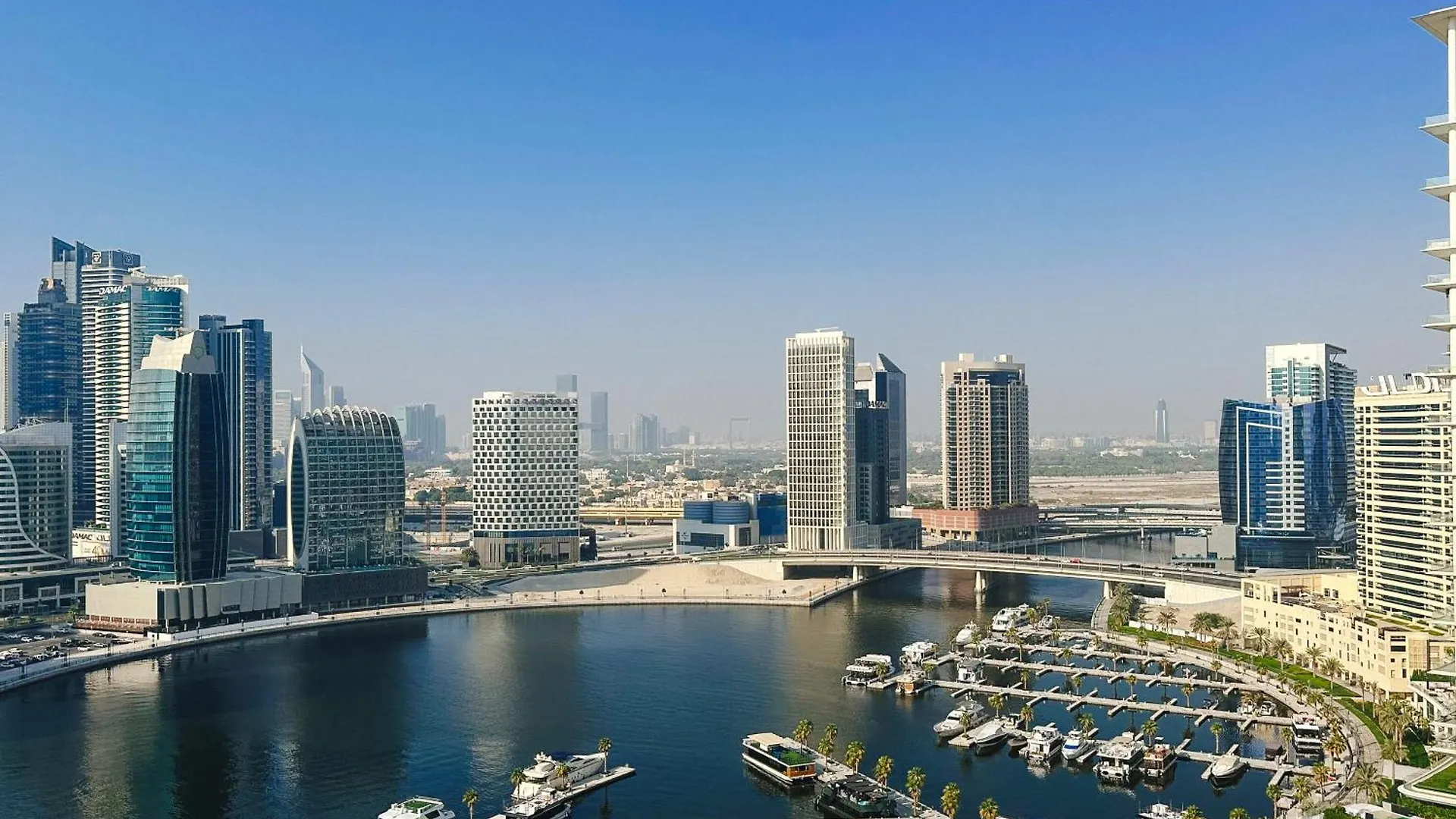 Waterfront apartment with Burj Khalifa views in Business Bay Dubai