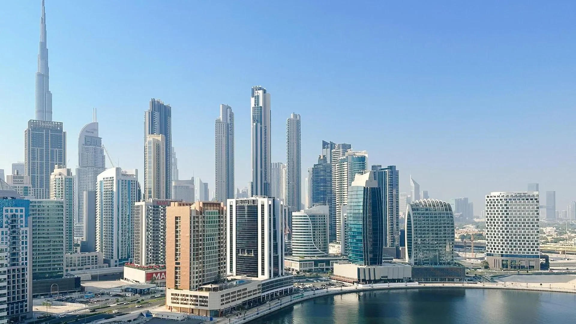 Waterfront apartment with Burj Khalifa views in Business Bay Dubai