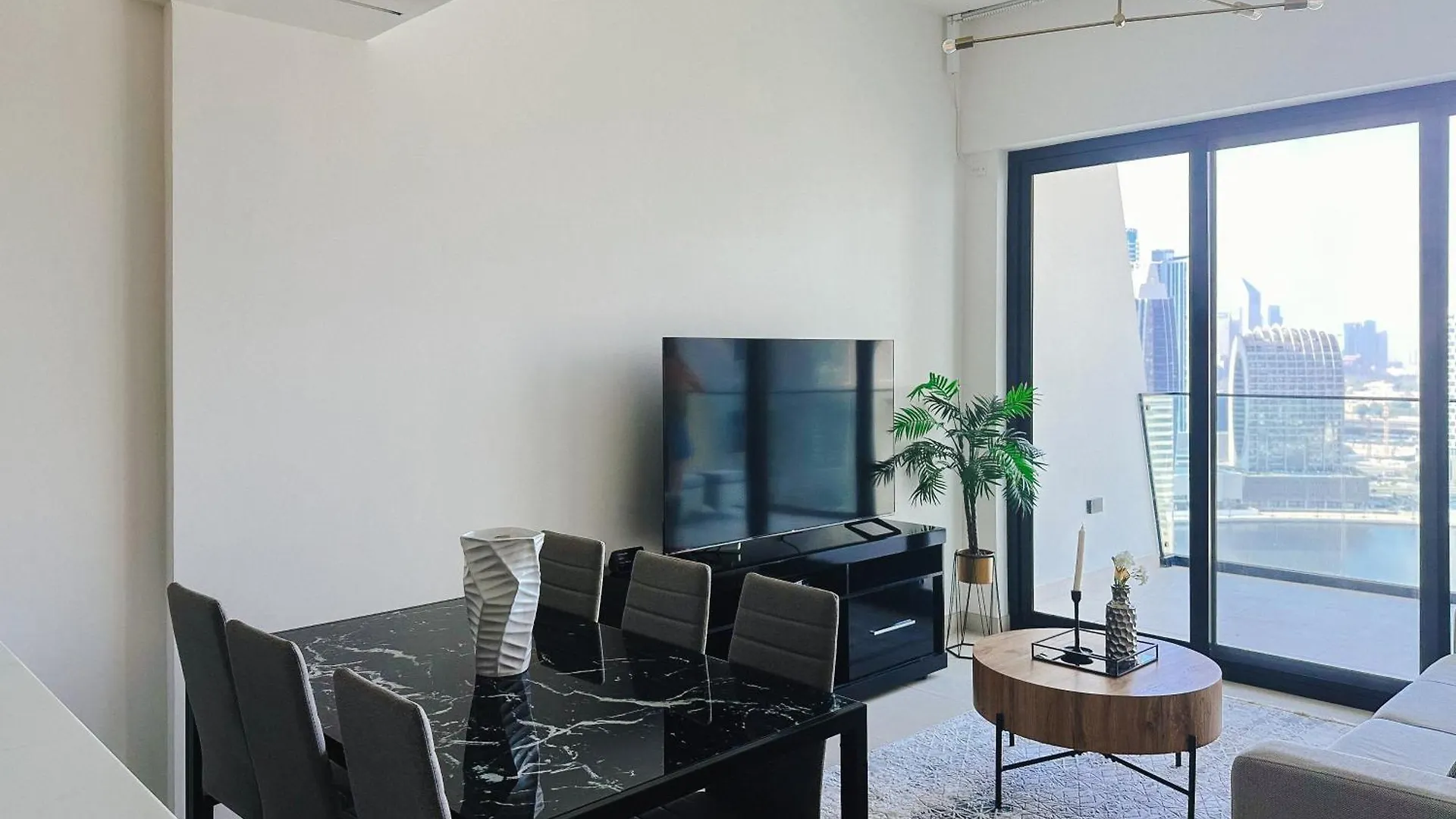 Waterfront apartment with Burj Khalifa views in Business Bay Dubai